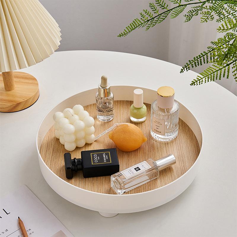 Round Plastic Tray with Feet
