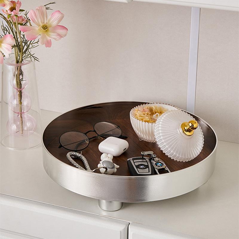 Round Plastic Tray with Feet