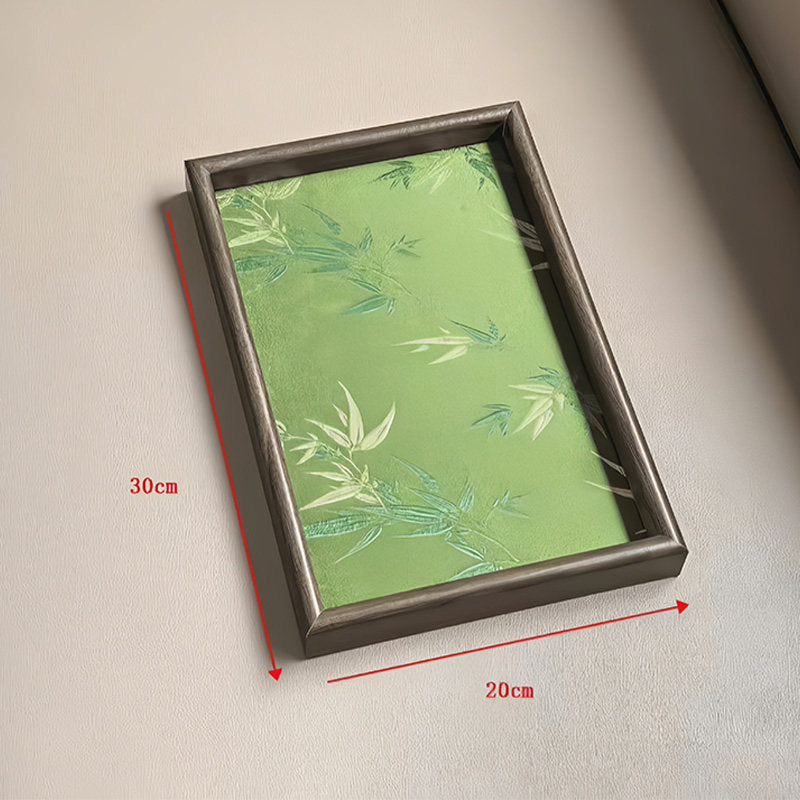 Plastic Tray with Bamboo Leaf Fabric Inner