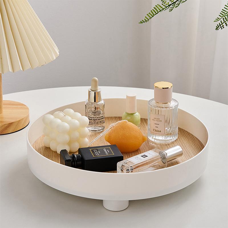 Round Plastic Tray with Feet